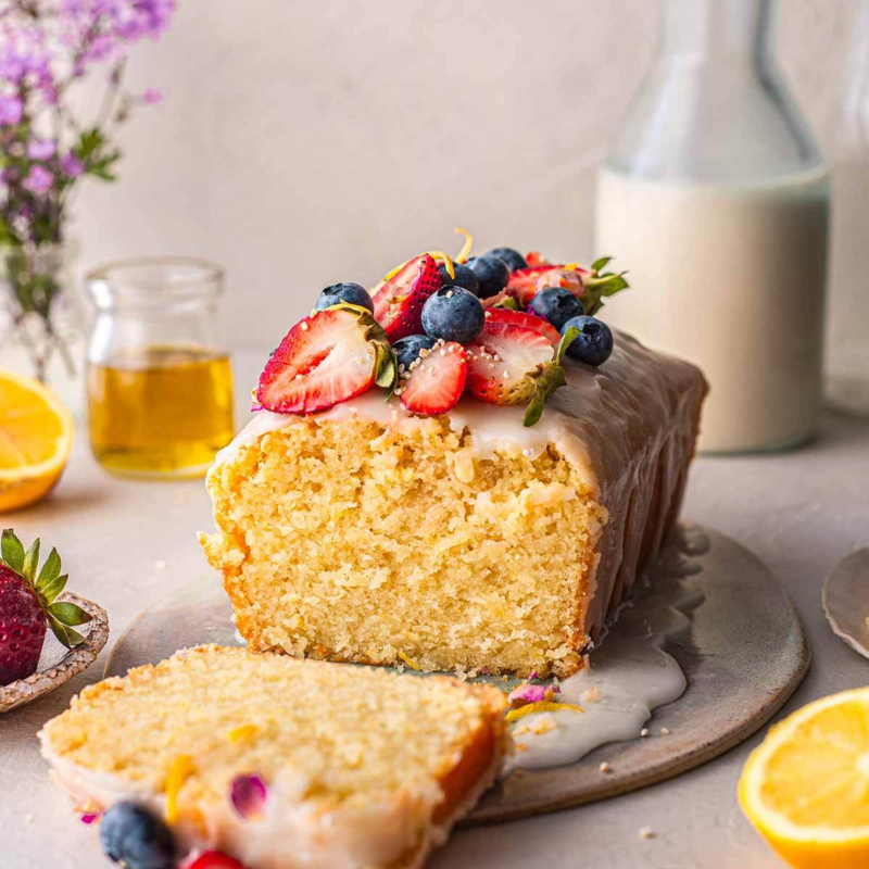 Vegan lemon olive oil cake 1 Vegan lemon olive oil cake 1